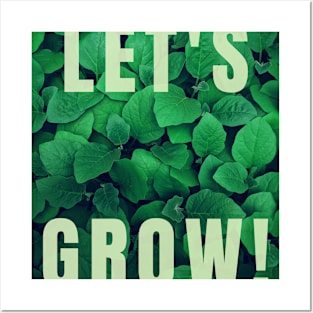 LET'S GROW  SEEDLINGS Posters and Art